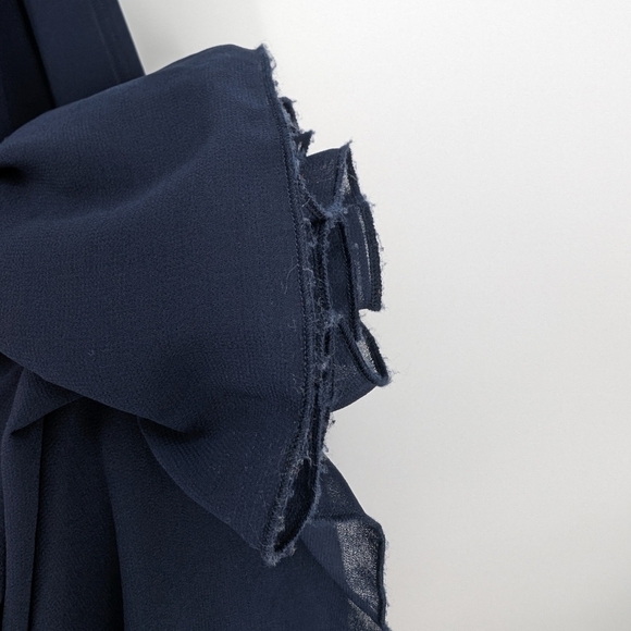 Dress the Population Bridal Maxi Gown Evening Dress Formal Bridesmaid Navy NWT - Picture 9 of 9